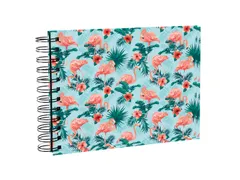Fotoalb spiraal 50p. wit 23x16cm FLAMINGO