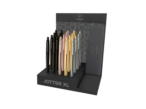 Balpen Parker Jotter XL Monochrome assorti medium 20 stuks