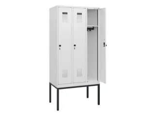 schoollocker,HxBxD 1950x900x500mm,3vak,vak B 300mm,draaigrendel - 1