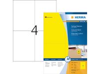 Etiket Herma 4396 105x148mm A4 Geel 400 Stuks permanent