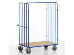 pakketwagen,draagverm. 600kg,laadvl. LxB 1000x700mm,houtetage,RAL5010