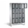 Lockerkast 1850x1190x500mm 4x4 vakken Cilinderslot Poten, RAL7021