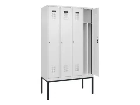 locker voor scheiding van kleding,HxBxD 2120x1200x500mm,4vak