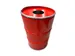 The Binbin Plastic met inwerpopening 200 Liter Rood