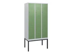 dubbeldekse locker,HxBxD 1950x900x500mm,3x2vak.,vak B 300mm,cil.-slot