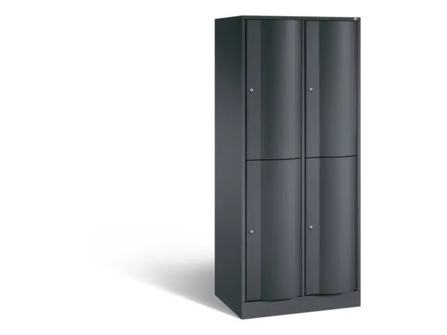 armoire multicases,corps RAL7021,face avant RAL7021