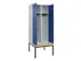 locker met bank,voor scheiding van kleding,HxBxD 2120x800x815mm,2vak