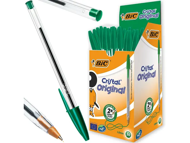 Balpen Bic Cristal medium groen