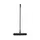 Rubber bezem met Telescoopsteel Zwart breedte 35cm