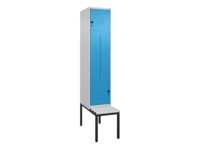 Z-garderobekast,HxBxD 2120x400x815mm,2vak,vak B 400mm,draaigrendel