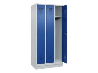 locker,HxBxD 1950x900x500mm,3vak,vak B 300mm,cil.-slot,sokkel - 2