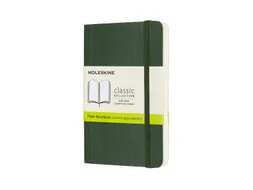 Notitieboek Moleskine pocket 90x140mm blanco soft cover myrtle green