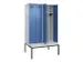 locker met bank,voor scheiding van kleding,HxBxD 2120x1200x815mm,4vak