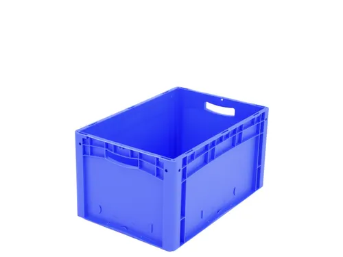 Euronorm Stapelkrat Pp 320x600x400mm Wand/bodem Gesloten Blauw 65l