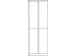 armoire multicases,HxlxP 1850x800x500mm,RAL7035,face avant RAL5012