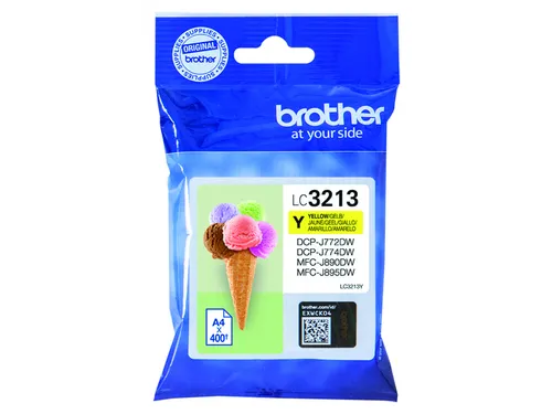 Inktcartridge Brother LC-3213 geel HC