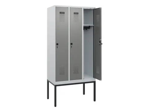 schoollocker,HxBxD 1950x900x500mm,3vak,vak B 300mm,draaigrendel