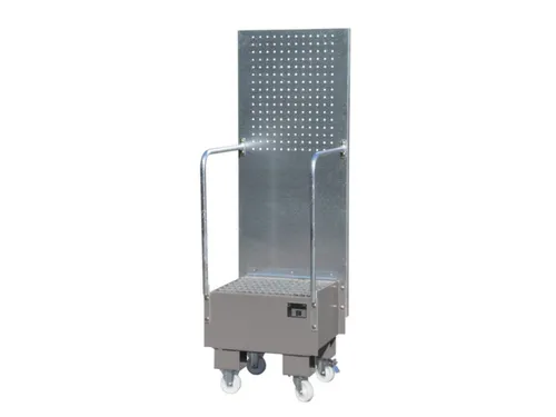 verrijdbare opvangbak,v. 1x60l vat,opvangvol. 60l,HxBxD 1775x590x570mm