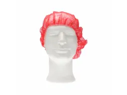 PP non woven haarnet rood 53cm bouffant cap maat L 1000 Stuks
