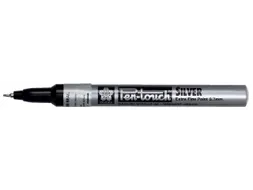Viltstift Sakura pen-touch EF zilver 1-2mm