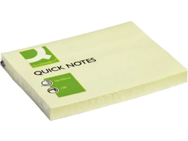 Quick Notes Memoblaadjes 76x102mm 100 Vel Geel