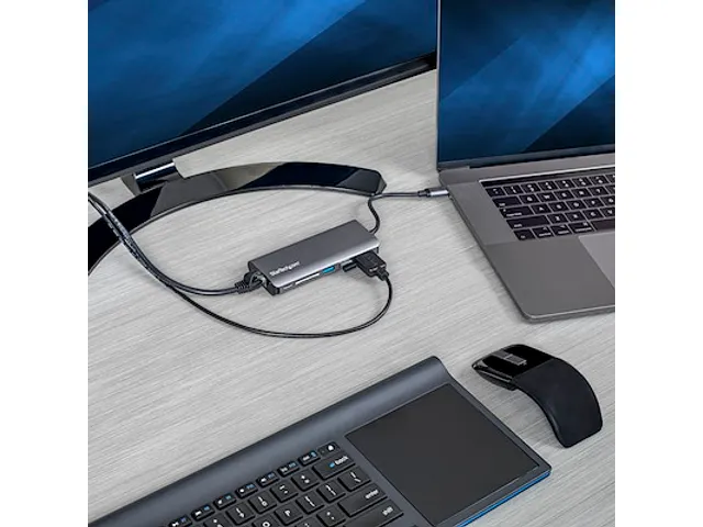 USB-C 6-in-1 Multiport Adapter 4K HDMI 3x USB SD GbE 60W PD