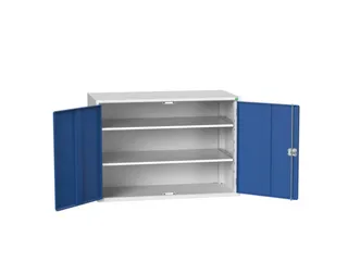 universele kast,HxBxD 1000x1300x550mm,2xStalen bodem,draaigrendelslot - 1