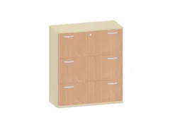 hangmappenkast 1150x1000x430mm 3hangmappenframes esdoorn + Beuken