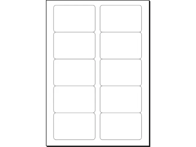 Cartes de visite Sigel 85x55mm uni 225g coins arrondis blanc 100 pièc