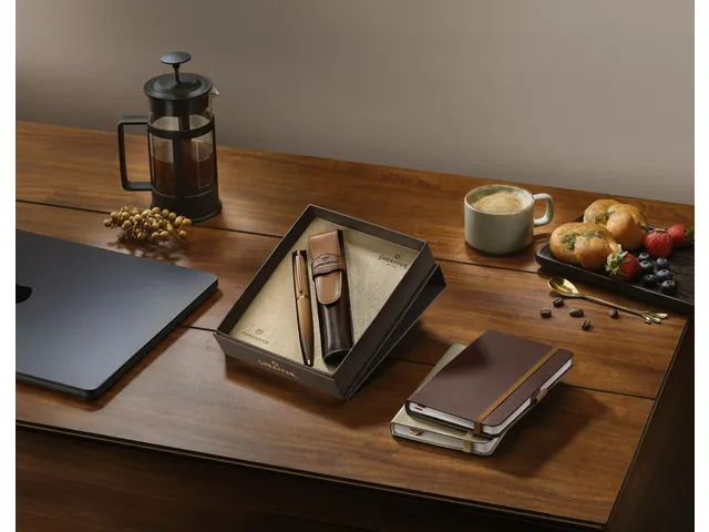Coffret cadeau stylo à bille Sheaffer VFM G9428 Coffee ed. Matt brown