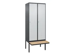 locker voor scheiding van kleding,HxBxD 2120x800x815mm,2vak