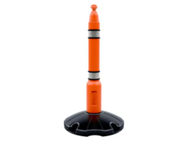 kegelriempaal,paal H 100mm,oranje,kunststof
