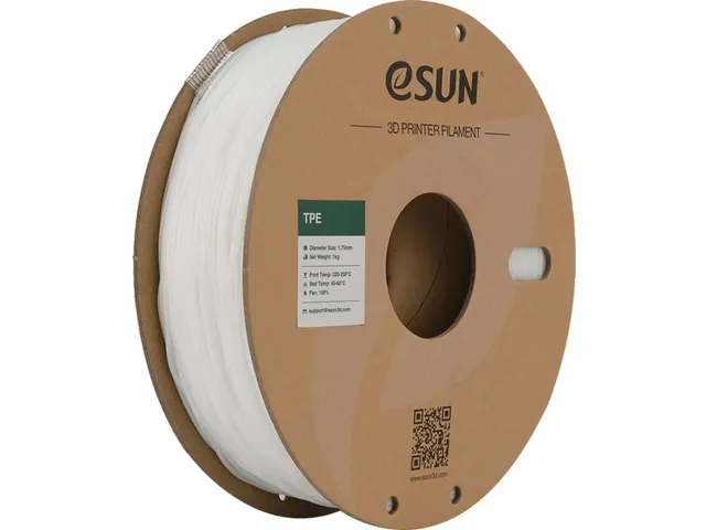 eSUN 3D printer Filament eLastic TPE-83A 1,75mm Natural 1kg