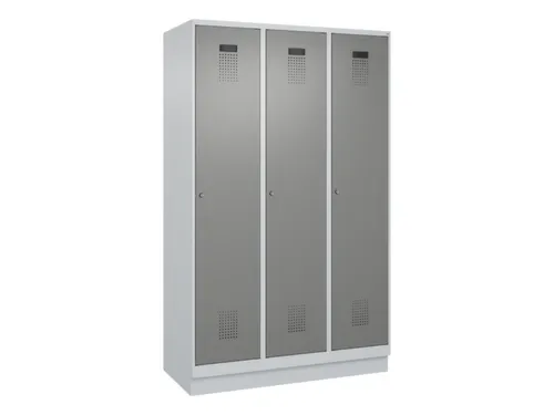 locker voor scheiding van kleding,HxBxD 1950x1200x500mm,3vak