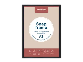 Kliklijst Europel A2 25mm mat zwart - 1