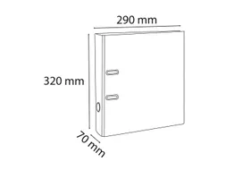 Ordner PVC Prem'Touc h A4 70 mm framboos