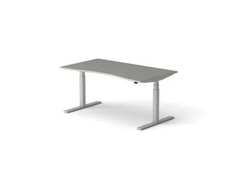 Elektrisch ihv bureau HxBxD 640-1300x1600x900/800mm blad grijs