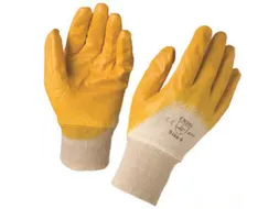 My-T-Gear N19120 mechanische nitril handschoenen, wit/geel, maat 8, 12