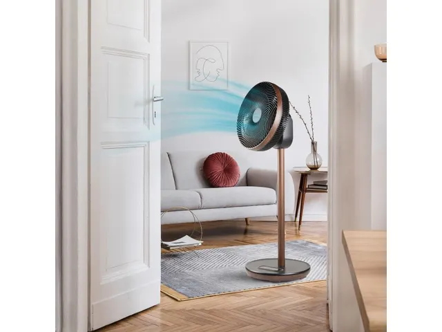DOMO Statiefventilator Wood Style super stil 33 cm