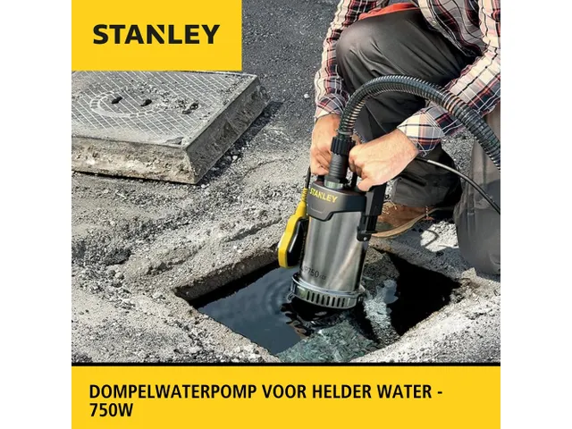 Stanley Dompelpomp Roestvrij Staal Helder Water 750W