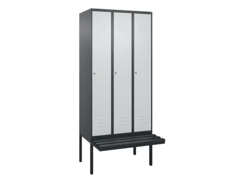 locker voor scheiding van kleding,HxBxD 2120x900x815mm,3vak