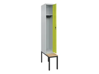 locker met bank,HxBxD 2120x300x815mm,1vak,vak B 300mm,cil.-slot - 2