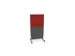 scheidingswand,HxB 1545x800mm,MS-donkergrijs,BN4011-rood