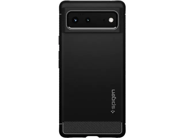 Spigen Case ACS03437 Pixel 6 Rugged Armor mat zwart