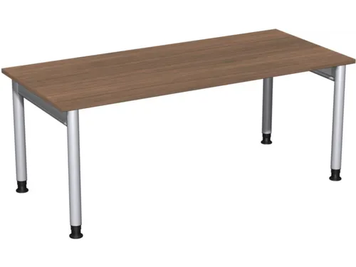 In hoogte verstelbaar bureau,HxBxD 680-820x1800x800mm,blad notenboom