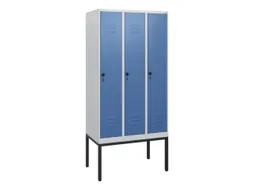 locker,HxBxD 1950x900x500mm,3vak,vak B 300mm,draaigrendel