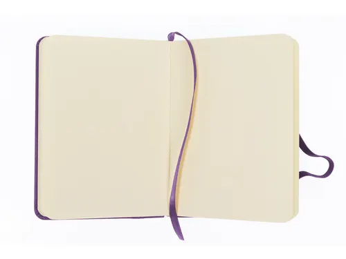Schetsboek Kangaro A6 purple heart PU HC 80 vel 140gr roomwit met elas
