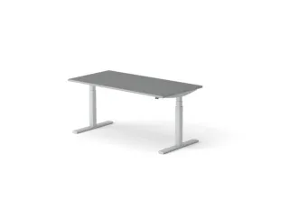 Elektrisch ihv bureau,HxBxD 650-1310x1600x800mm,blad donkergrijs - 1