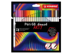 Brushstift STABILO Pen 568/24 Arty assorti set à 24 stuks