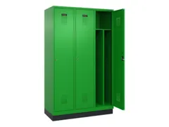 locker voor scheiding van kleding,HxBxD 1950x1200x500mm,3vak